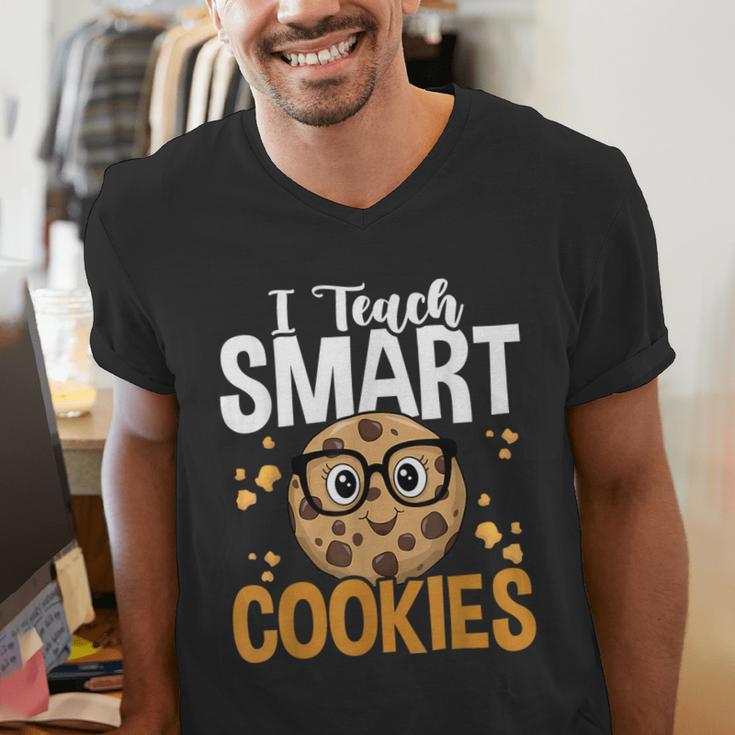 Teacher I Teach Smart Cookies Nerd Men's V-Neck T-Shirt, funny gift Teacher I Teach Smart Cookies Nerd Men's V-Neck T-Shirt, funny gift
