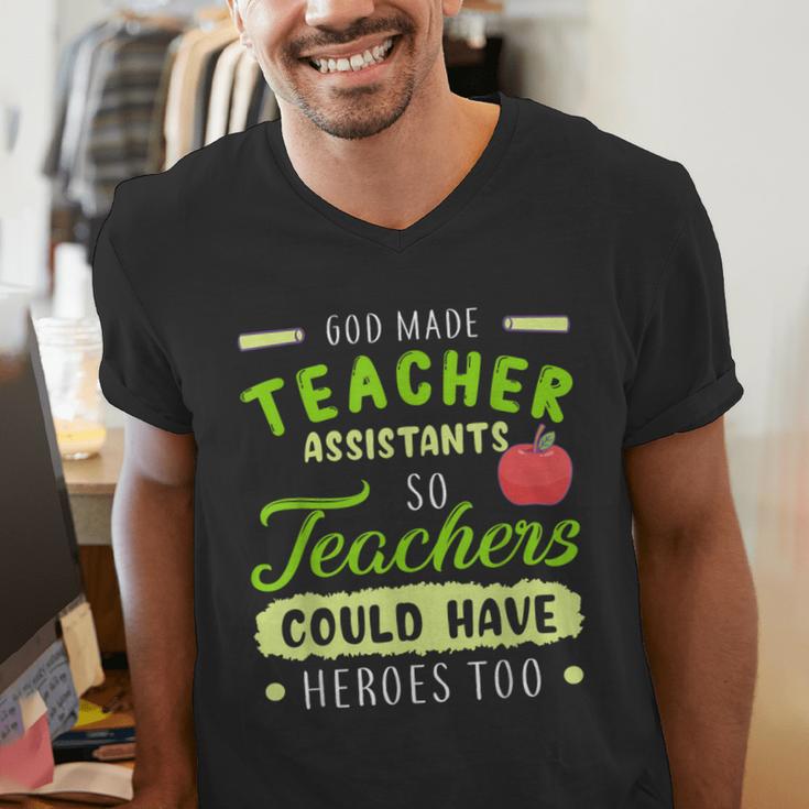 Teacher Teaching Assistant Aide Hero Men's V-Neck T-Shirt, funny gift Teacher Teaching Assistant Aide Hero Men's V-Neck T-Shirt, funny gift
