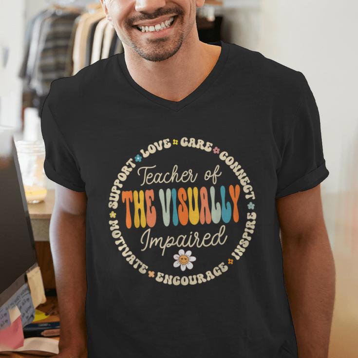 Teacher Of The Visually Impaired Back To School Team For Men Women Girls Kids Men's V-Neck T-Shirt, funny gift