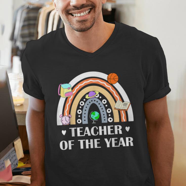 Teacher Of The Year Best Teacher Ever Men Women Men's V-Neck T-Shirt, funny gift Teacher Of The Year Best Teacher Ever Men Women Men's V-Neck T-Shirt, funny gift