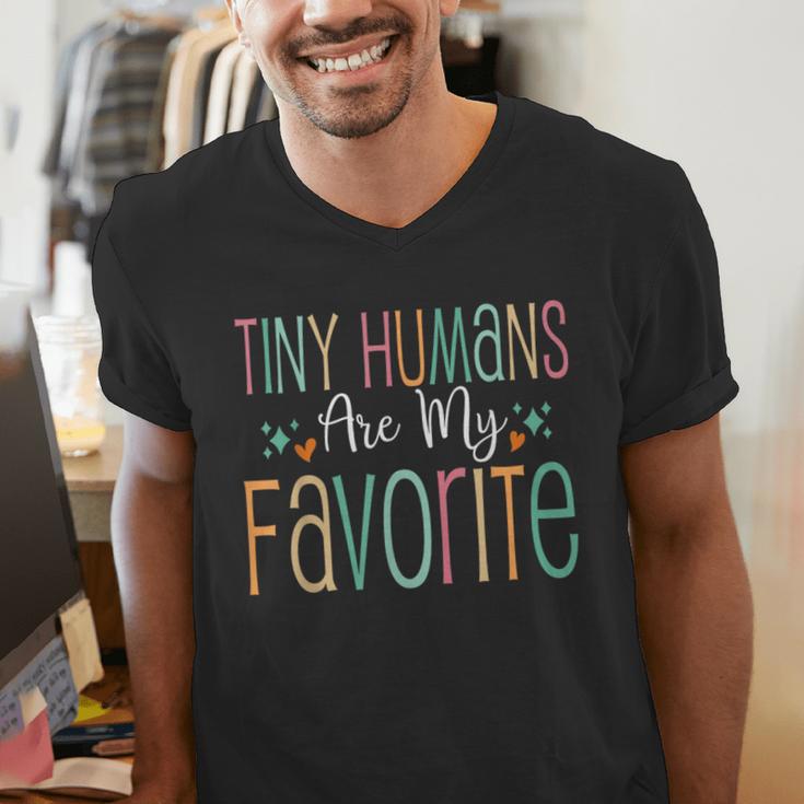 Teaching Preschool Teacher Tiny Humans Are My Favorite Men's V-Neck T-Shirt, funny gift Teaching Preschool Teacher Tiny Humans Are My Favorite Men's V-Neck T-Shirt, funny gift