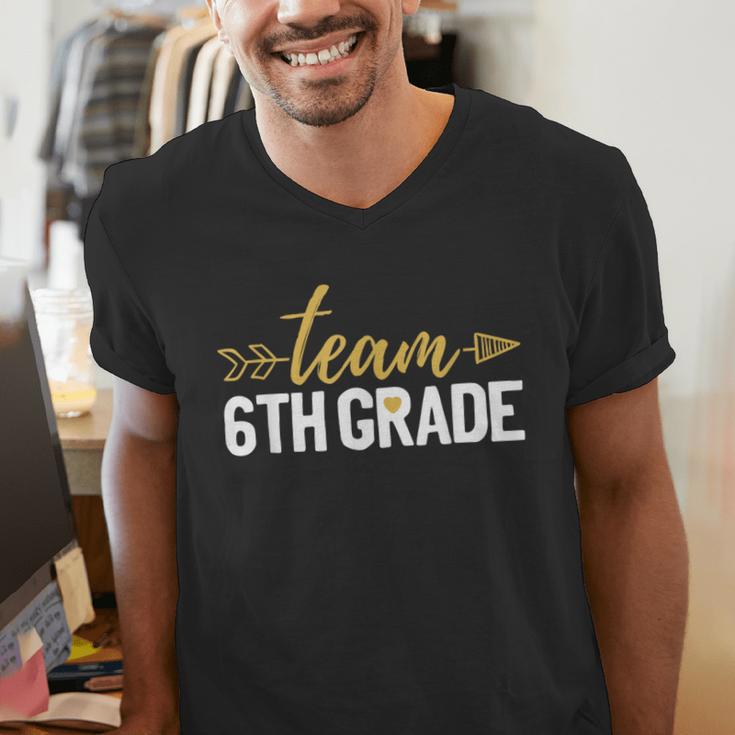 Team 6th Grade Hello Sixth Grade Crew Squad Teacher Kids Men's V-Neck T-Shirt, funny gift Team 6th Grade Hello Sixth Grade Crew Squad Teacher Kids Men's V-Neck T-Shirt, funny gift