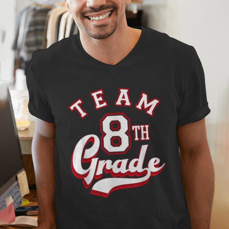 Team 8th Grade Eighth For Teacher Or Students For Men Women Girls Kids Men's V-Neck T-Shirt, funny gift Team 8th Grade Eighth For Teacher Or Students For Men Women Girls Kids Men's V-Neck T-Shirt, funny gift