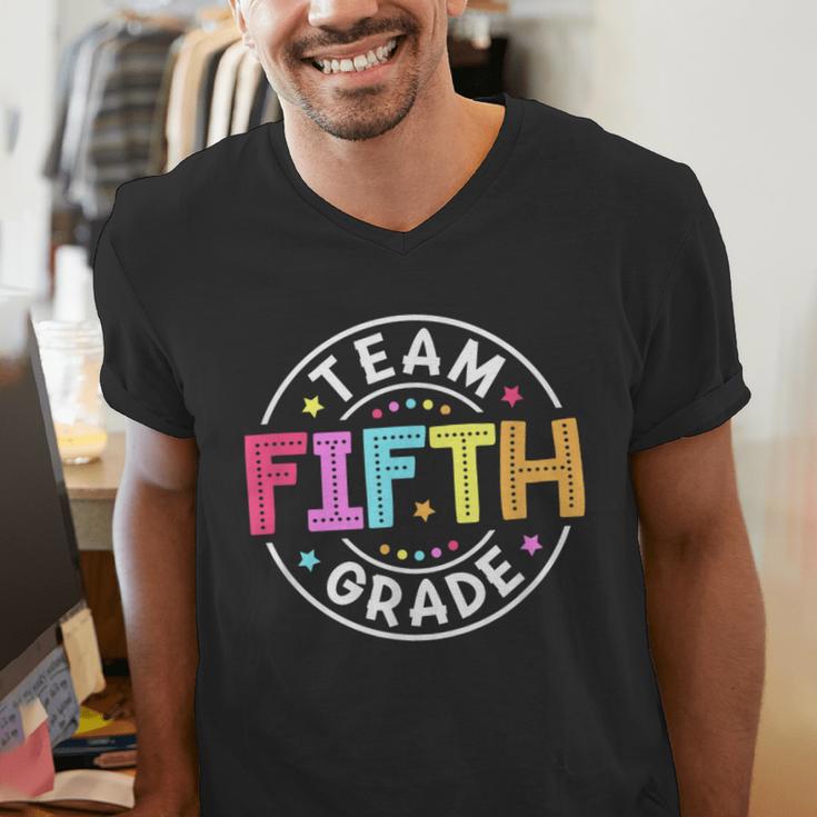 Team Fifth Grade Teacher Back To School 5th Grade Squad Kids Men's V-Neck T-Shirt, funny gift Team Fifth Grade Teacher Back To School 5th Grade Squad Kids Men's V-Neck T-Shirt, funny gift
