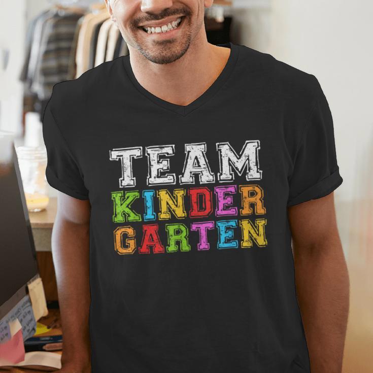 Team Kindergarten Shirt Boy Girl Teacher Graduation Men's V-Neck T-Shirt, funny gift Team Kindergarten Shirt Boy Girl Teacher Graduation Men's V-Neck T-Shirt, funny gift
