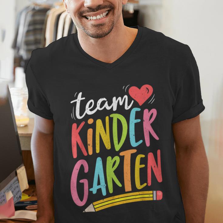Team Kindergarten Teacher Student Back To School Men's V-Neck T-Shirt, funny gift Team Kindergarten Teacher Student Back To School Men's V-Neck T-Shirt, funny gift