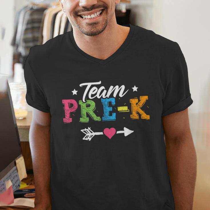 Team Pre-K Shirt PreSchool Teacher Student Back To School Men's V-Neck T-Shirt, funny gift Team Pre-K Shirt PreSchool Teacher Student Back To School Men's V-Neck T-Shirt, funny gift