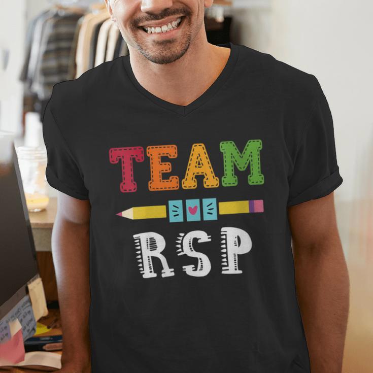 Team RSP RSP Teacher Kindergarten Teacher Men's V-Neck T-Shirt, funny gift Team RSP RSP Teacher Kindergarten Teacher Men's V-Neck T-Shirt, funny gift