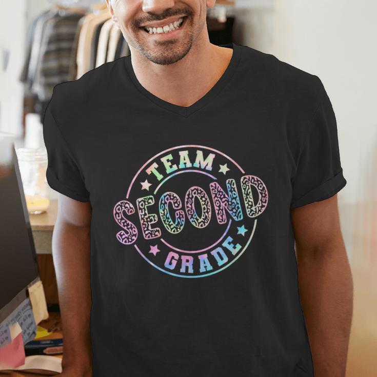 Team Second Grade Teacher Student Back To School 2nd Grade Men's V-Neck T-Shirt, 2nd Grade Teacher Shirts, funny gift