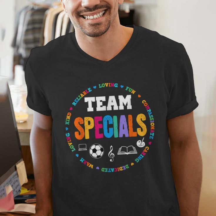 TEAM Specials Teacher TRIBE Squad Back To Primary School Men's V-Neck T-Shirt, funny gift TEAM Specials Teacher TRIBE Squad Back To Primary School Men's V-Neck T-Shirt, funny gift