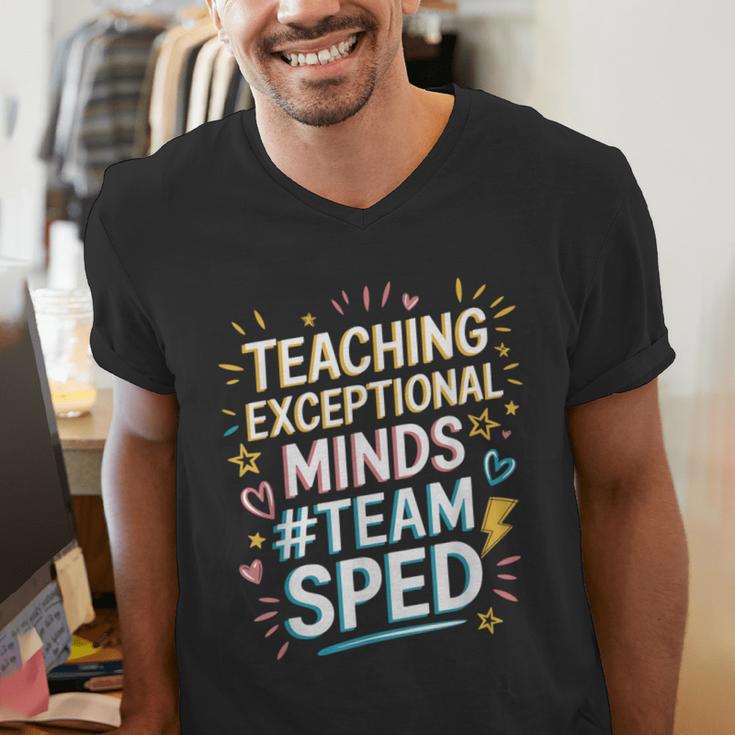 Team Sped Sped Teacher Special Education Teacher Team Men's V-Neck T-Shirt, funny gift Team Sped Sped Teacher Special Education Teacher Team Men's V-Neck T-Shirt, funny gift