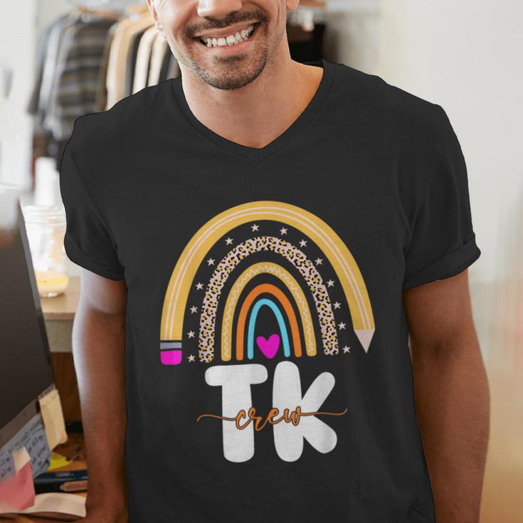Team TK Transitional Kindergaten TK Crew Squad Teacher Kids Men's V-Neck T-Shirt, funny gift Team TK Transitional Kindergaten TK Crew Squad Teacher Kids Men's V-Neck T-Shirt, funny gift