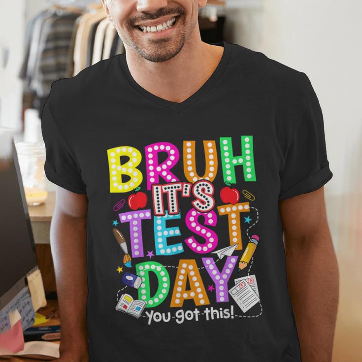 Testing Day Bruh It’s Test Day You Got This Teacher Student Men's V-Neck T-Shirt, funny gift Testing Day Bruh It’s Test Day You Got This Teacher Student Men's V-Neck T-Shirt, funny gift