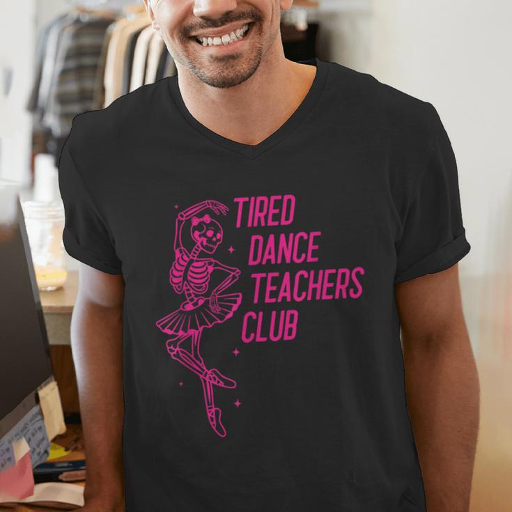 Tired Dance Teachers Club Dance Lover Men's V-Neck T-Shirt, funny gift Tired Dance Teachers Club Dance Lover Men's V-Neck T-Shirt, funny gift