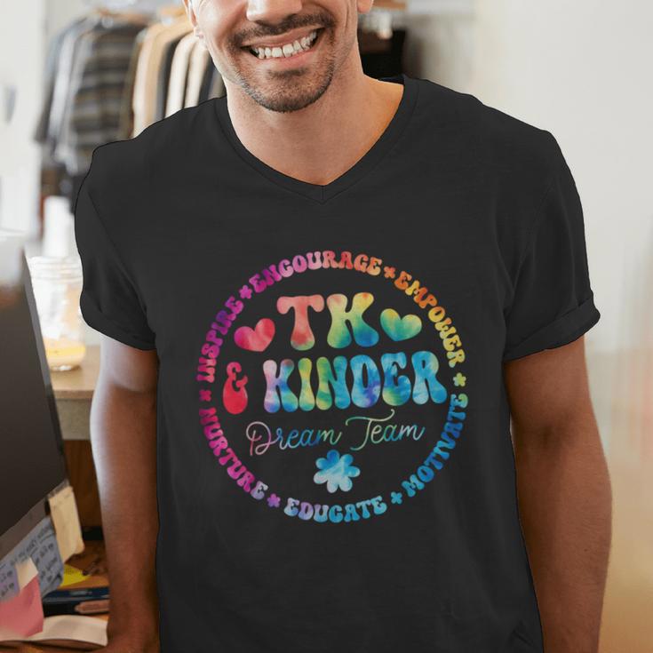 TK & Kinder Dream Team Transitional Kindergarten Teacher Men's V-Neck T-Shirt, funny gift
