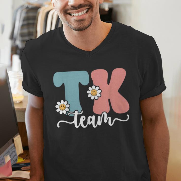 TK Team Back To School Teachers Students Team TK Men's V-Neck T-Shirt, funny gift TK Team Back To School Teachers Students Team TK Men's V-Neck T-Shirt, funny gift