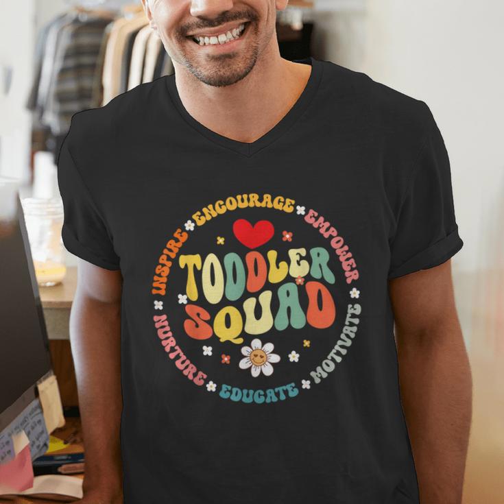 Toddler Squad Pre-K Teacher Pre School Back To School Men's V-Neck T-Shirt, funny gift Toddler Squad Pre-K Teacher Pre School Back To School Men's V-Neck T-Shirt, funny gift