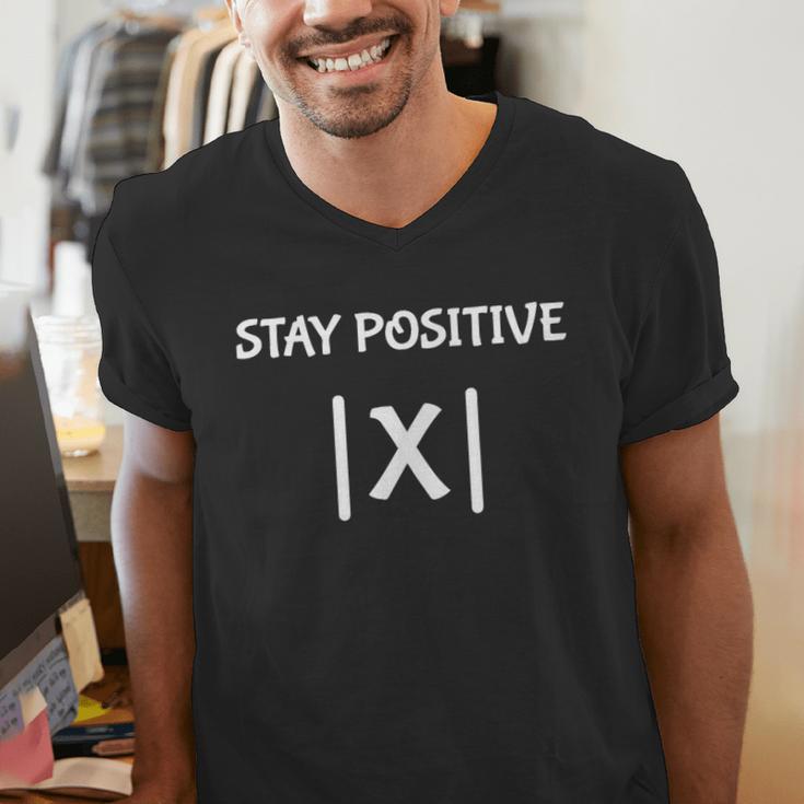 Top Math Teacher Joke Men Women Fun Stay Positive Men's V-Neck T-Shirt, funny gift Top Math Teacher Joke Men Women Fun Stay Positive Men's V-Neck T-Shirt, funny gift