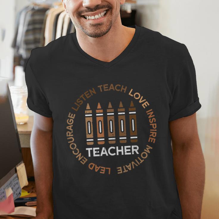 History Teacher Teach Love African American Men Women Men's V-Neck T-Shirt, History Teacher Shirts, funny gift History Teacher Teach Love African American Men Women Men's V-Neck T-Shirt, History Teacher Shirts, funny gift