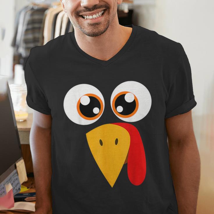 Turkey Face Halloween Costume Thanksgiving Teacher Nurse Men's V-Neck T-Shirt, funny gift Turkey Face Halloween Costume Thanksgiving Teacher Nurse Men's V-Neck T-Shirt, funny gift
