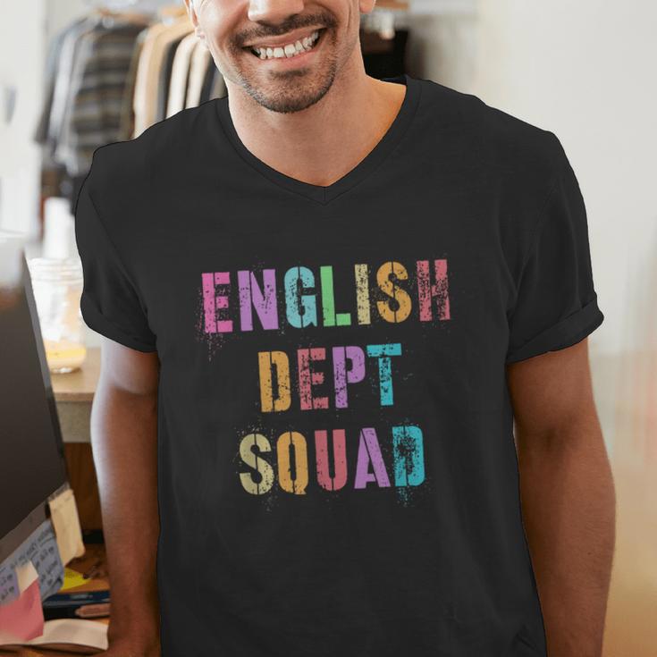 Vintage ENGLISH DEPT SQUAD Back To School Teacher Student Men's V-Neck T-Shirt, English Teacher Shirts, funny gift Vintage ENGLISH DEPT SQUAD Back To School Teacher Student Men's V-Neck T-Shirt, English Teacher Shirts, funny gift
