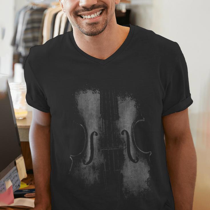 Violin Player Instrument Music Teacher Musical Violinist Men's V-Neck T-Shirt, funny gift