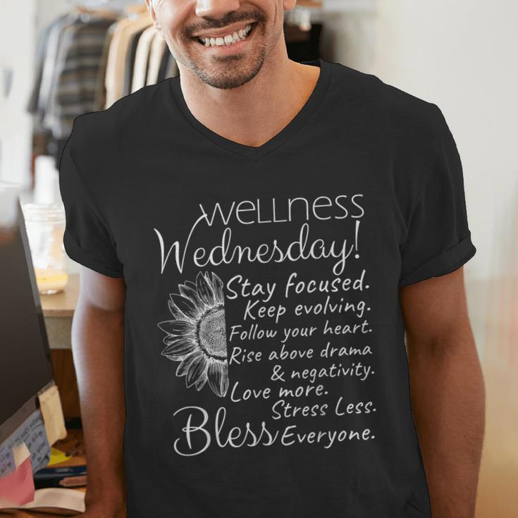 Wellness Wednesday Nurse Counselor Teacher Quotes Men's V-Neck T-Shirt, funny gift Wellness Wednesday Nurse Counselor Teacher Quotes Men's V-Neck T-Shirt, funny gift