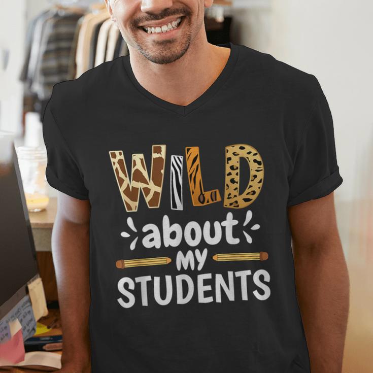 Wild About My Students School Teachers And Students Men's V-Neck T-Shirt, funny gift Wild About My Students School Teachers And Students Men's V-Neck T-Shirt, funny gift