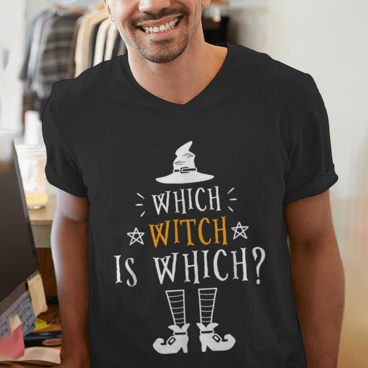 Which Witch Is Which Halloween Grammar Teacher Costume Men's V-Neck T-Shirt, funny gift Which Witch Is Which Halloween Grammar Teacher Costume Men's V-Neck T-Shirt, funny gift