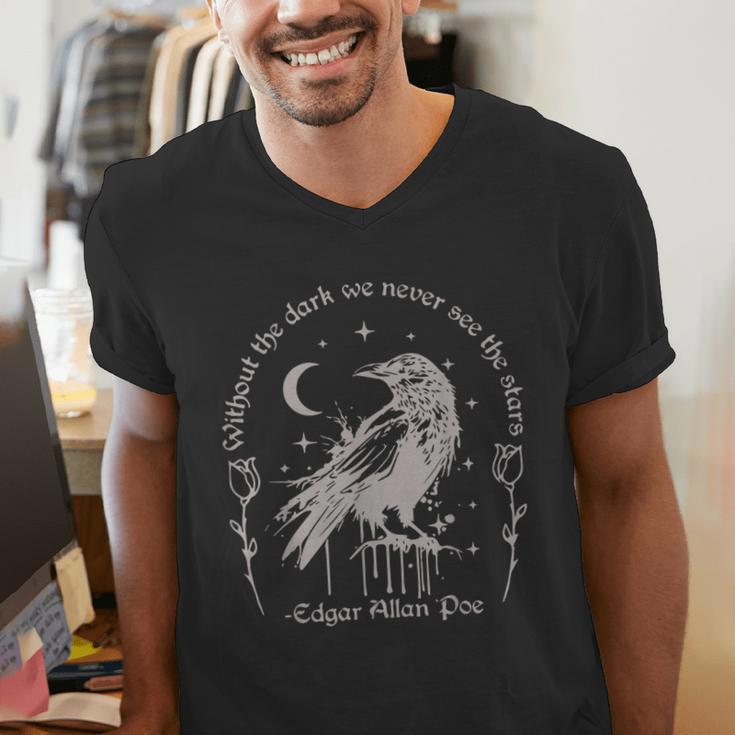 Without The Dark We Never See The Stars Teacher Men's V-Neck T-Shirt, funny gift Without The Dark We Never See The Stars Teacher Men's V-Neck T-Shirt, funny gift