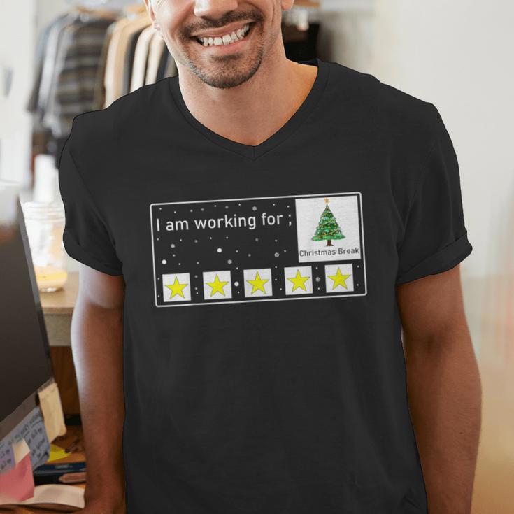 I Am Working For Christmas Break Special Education Teacher Men's V-Neck T-Shirt, funny gift I Am Working For Christmas Break Special Education Teacher Men's V-Neck T-Shirt, funny gift