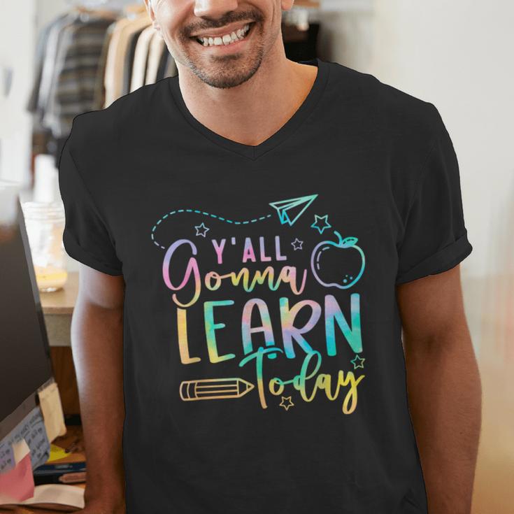 Y'All Gonna Learn Today Back To School Teacher Kids Men's V-Neck T-Shirt, funny gift Y'All Gonna Learn Today Back To School Teacher Kids Men's V-Neck T-Shirt, funny gift