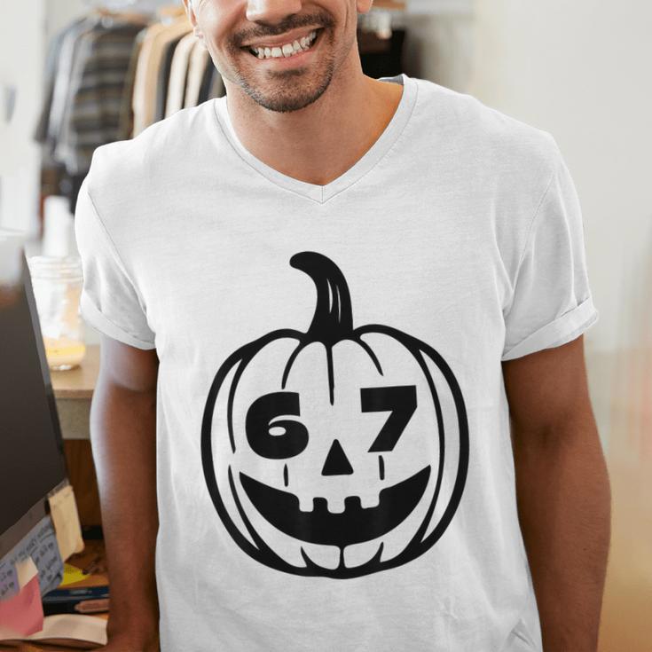 67 Halloween Costume For Students Teachers Brainrot Meme Men's V-Neck T-Shirt, funny gift 67 Halloween Costume For Students Teachers Brainrot Meme Men's V-Neck T-Shirt, funny gift