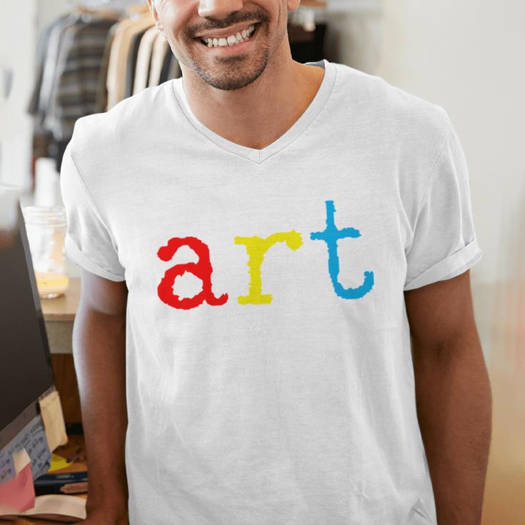 Art Teacher Artists Men's V-Neck T-Shirt, funny gift Art Teacher Artists Men's V-Neck T-Shirt, funny gift