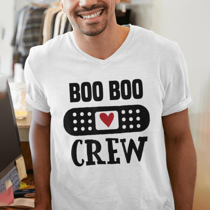 Boo Boo Crew First Aid School Nurse Day Care Teacher Men's V-Neck T-Shirt, funny gift Boo Boo Crew First Aid School Nurse Day Care Teacher Men's V-Neck T-Shirt, funny gift