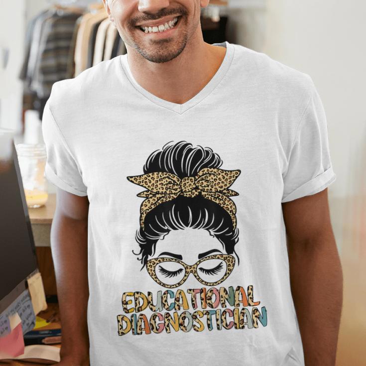 Cute Educational Diagnostician Teacher Appreciation Week Men Women Men's V-Neck T-Shirt, funny gift Cute Educational Diagnostician Teacher Appreciation Week Men Women Men's V-Neck T-Shirt, funny gift