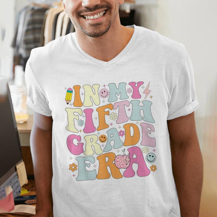 In My Fifth Grade Era 5th Grade Era Teacher Back To School Men's V-Neck T-Shirt, funny gift