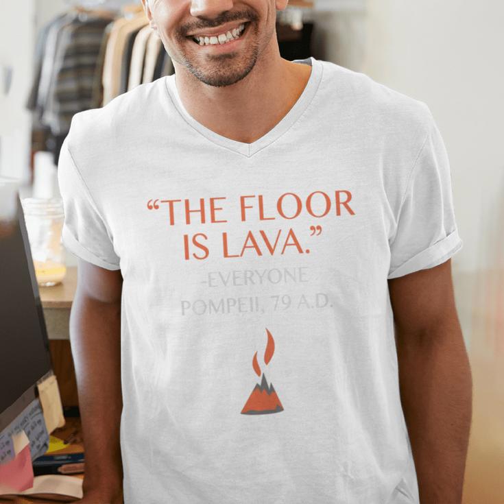 The Floor Is Lava For History Lovers & Teachers Premium Tri-Blend Men's V-Neck T-Shirt, History Teacher Shirts, funny gift The Floor Is Lava For History Lovers & Teachers Premium Tri-Blend Men's V-Neck T-Shirt, History Teacher Shirts, funny gift