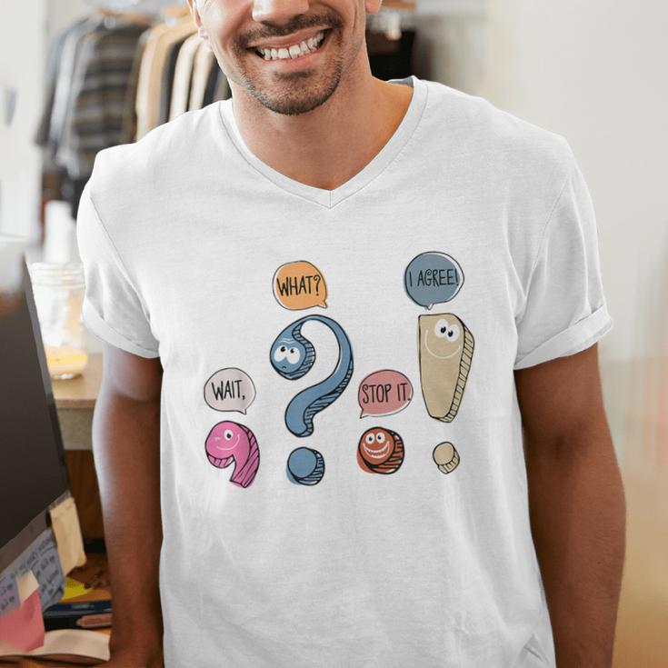 Grammar Teacher Punctuation For English Teacher Men Women Men's V-Neck T-Shirt, English Teacher Shirts, funny gift Grammar Teacher Punctuation For English Teacher Men Women Men's V-Neck T-Shirt, English Teacher Shirts, funny gift