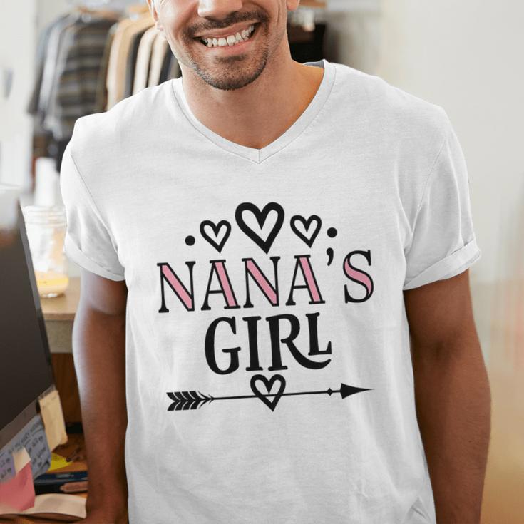 Granddaughter Nanas Girl Men's V-Neck T-Shirt, funny gift