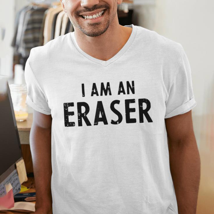 Halloween Teacher Im An Eraser Costume Kids Men Women Men's V-Neck T-Shirt, funny gift