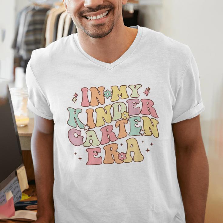 In My Kindergarten Era Retro Back To School Teacher Student Men's V-Neck T-Shirt, funny gift In My Kindergarten Era Retro Back To School Teacher Student Men's V-Neck T-Shirt, funny gift