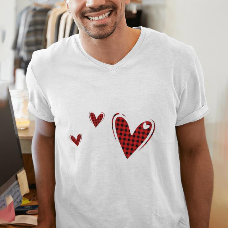 Kindergarten Has My Heart Buffalo Print Teacher Valentine Men's V-Neck T-Shirt, funny gift Kindergarten Has My Heart Buffalo Print Teacher Valentine Men's V-Neck T-Shirt, funny gift