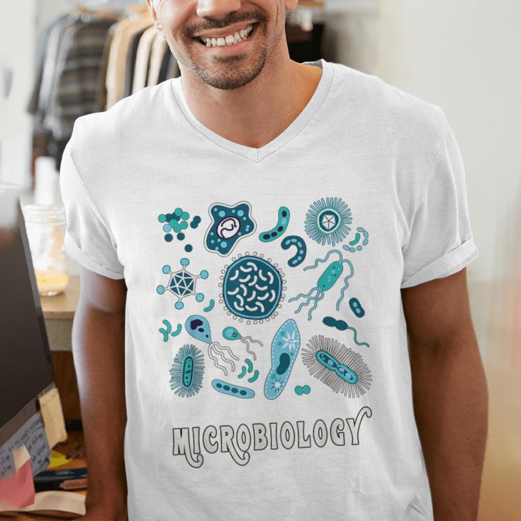 Microbiology Teacher Science Instructor Tee Shirt For Men Women Men's V-Neck T-Shirt, Science Teacher Shirts, funny gift Microbiology Teacher Science Instructor Tee Shirt For Men Women Men's V-Neck T-Shirt, Science Teacher Shirts, funny gift