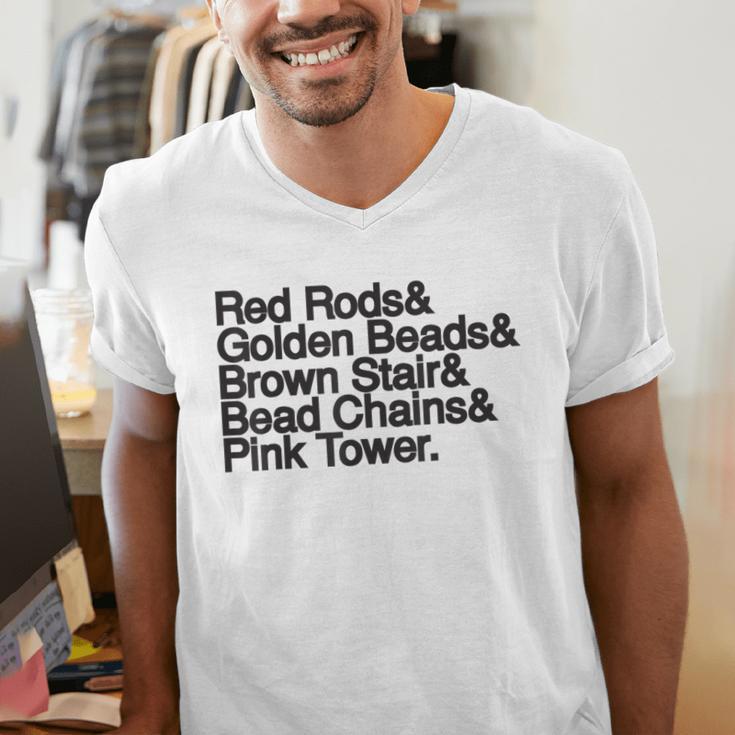 Montessori Helvetica Education Teacher Men's V-Neck T-Shirt, funny gift Montessori Helvetica Education Teacher Men's V-Neck T-Shirt, funny gift