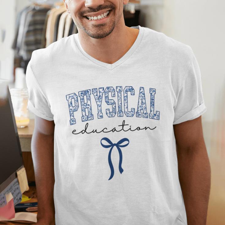 Physical Education PE Teacher PHYS Ed Student Graduation Men's V-Neck T-Shirt, Pe Teacher Shirts, funny gift Physical Education PE Teacher PHYS Ed Student Graduation Men's V-Neck T-Shirt, Pe Teacher Shirts, funny gift
