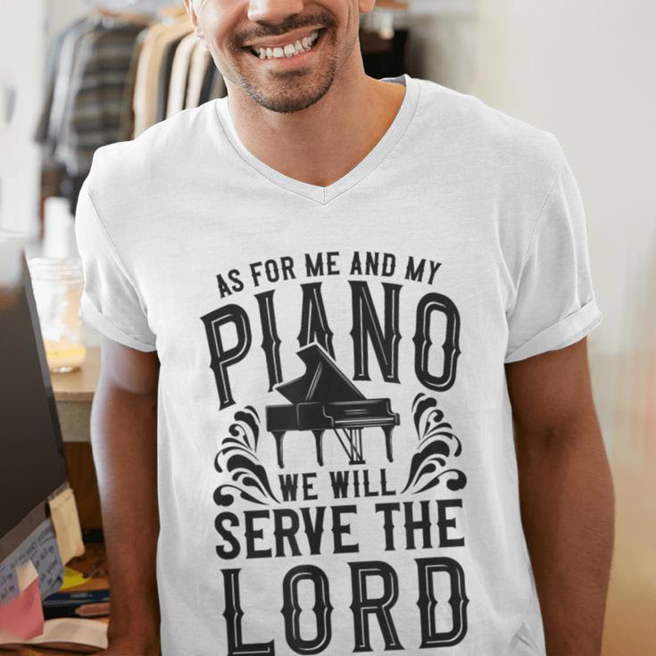 Piano Teacher Pianist Men's V-Neck T-Shirt, funny gift