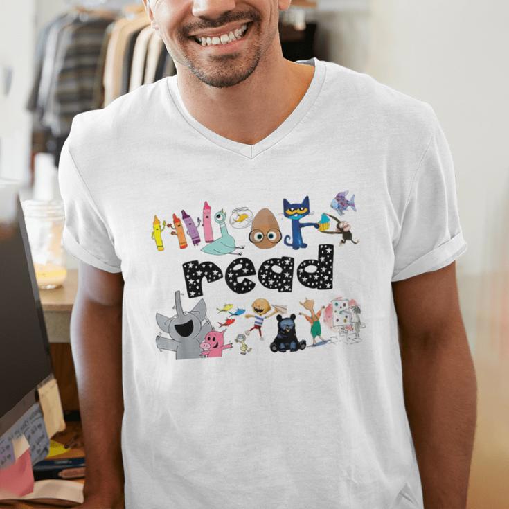 Read Children's Books Teacher Men's V-Neck T-Shirt, funny gift Read Children's Books Teacher Men's V-Neck T-Shirt, funny gift