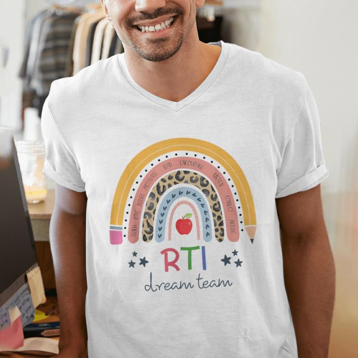 RTI Team RTI Teacher Rti Response To Intervention Teac Men's V-Neck T-Shirt, funny gift