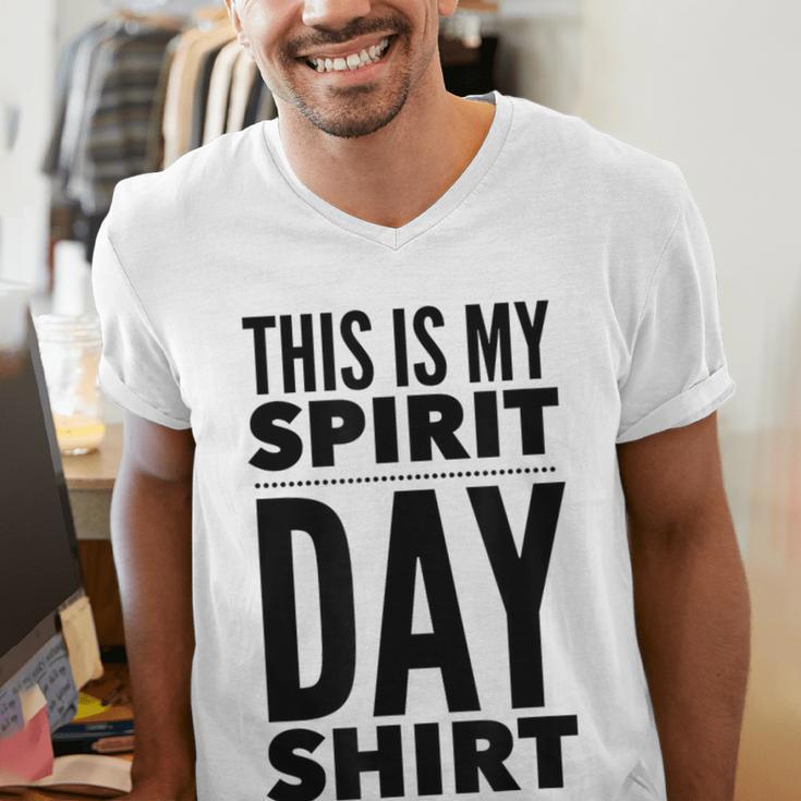 School Teacher Spirit Day Costume For Men Women Men's V-Neck T-Shirt, funny gift